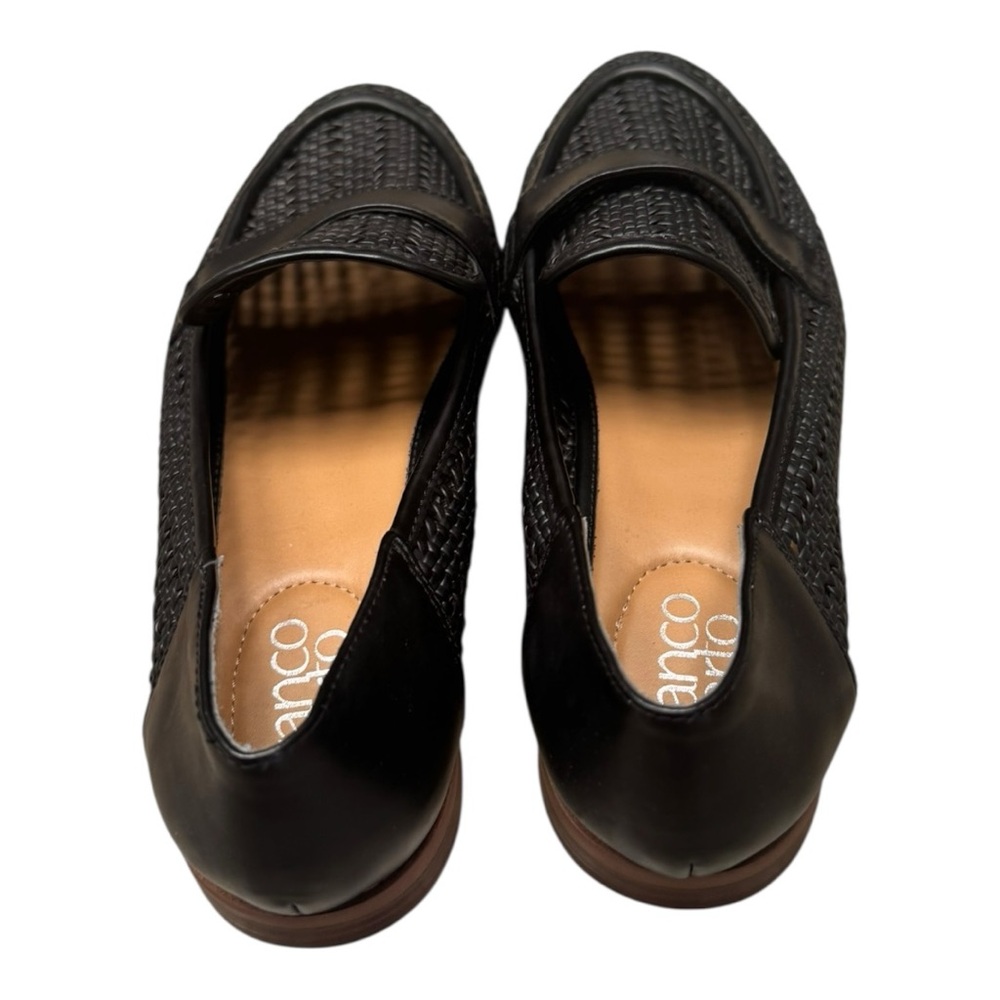 Franco Sarto Halton Penny Loafers Black Woven Loafers Size 8.5 - Picture 5 of 6